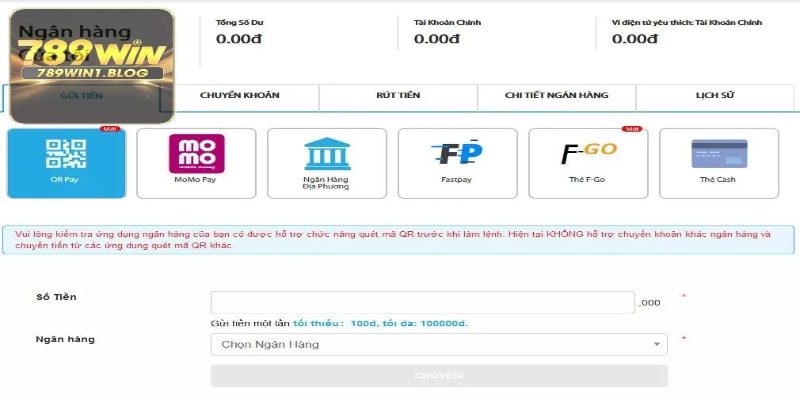 Nạp Tiền 789Win - Hướng Dẫn Nhanh Chóng Và Hiệu Quả 3 Cụ thể từng cách thức nạp tiền 789WIN không phải ai cũng biết